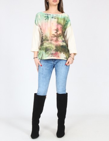 Bluza Oversize Zara, mix culori