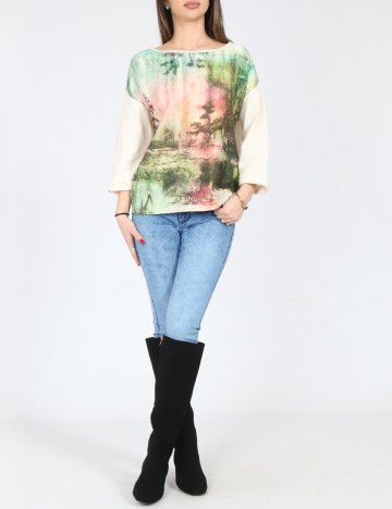 Bluza Oversize Zara, mix culori