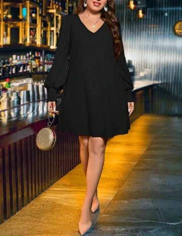 Rochie scurta SHEIN CURVE, negru