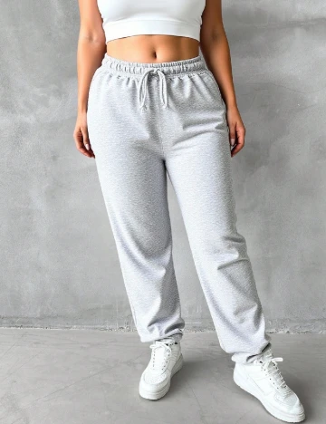 Pantaloni SHEIN CURVE, gri