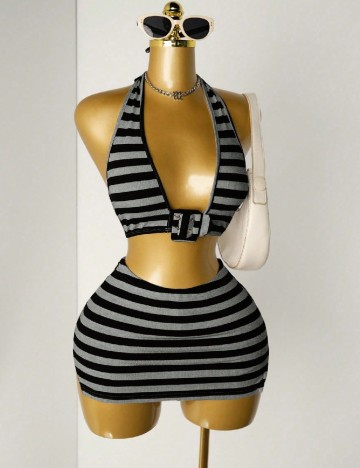 
						Compleu SHEIN, negru/gri