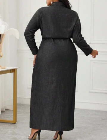 Rochie lunga SHEIN CURVE, gri