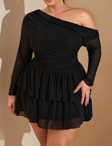 Rochie scurta SHEIN CURVE, negru