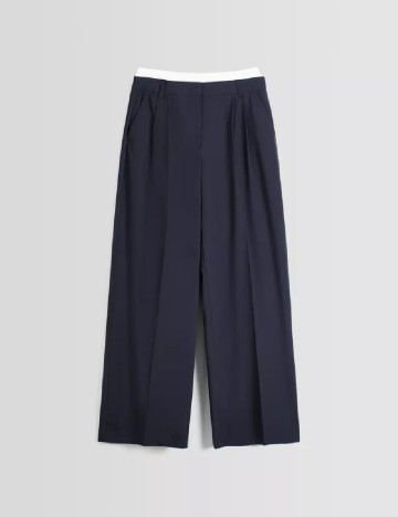 Pantaloni Bershka, bleumarin