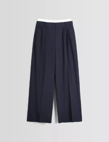 Pantaloni Bershka, bleumarin