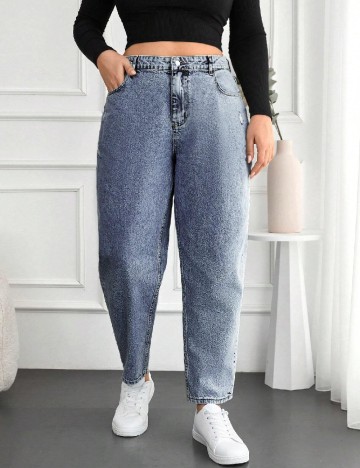 Blugi SHEIN CURVE, albastru