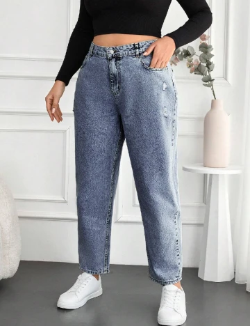 Blugi SHEIN CURVE, albastru