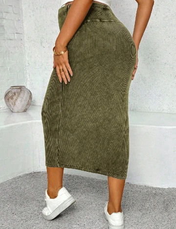 Fusta SHEIN Maternity, verde