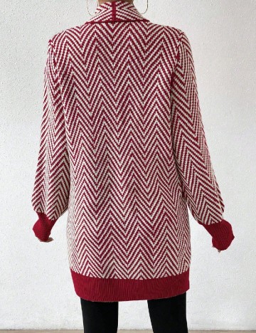 Blazer SHEIN, alb/rosu