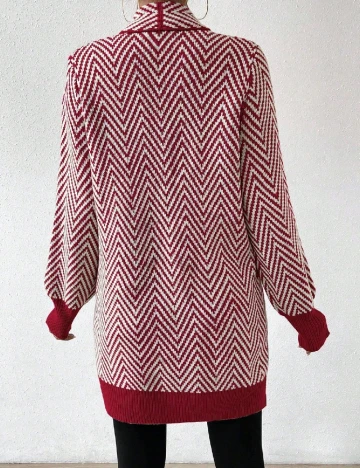 Blazer SHEIN, alb/rosu