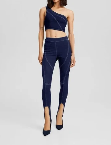 Pantaloni Bershka, bleumarin