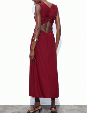 Rochie lunga SHEIN, grena