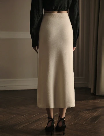 Fusta MOTF, ecru