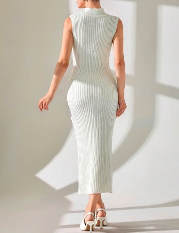 Rochie medie SHEIN, ecru