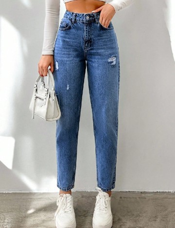 
						Blugi SHEIN, albastru