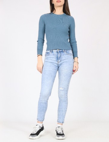 Blugi Bershka, albastru