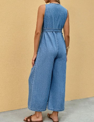 Salopeta SHEIN Maternity, albastru