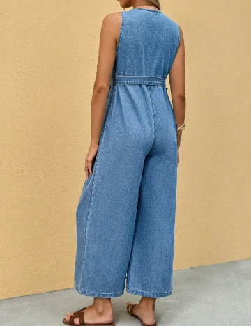 Salopeta SHEIN Maternity, albastru