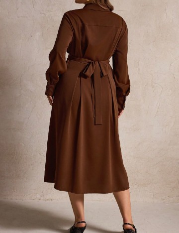 Rochie medie SHEIN CURVE, maro