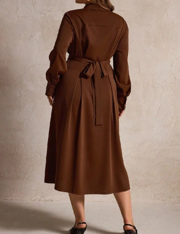 Rochie medie SHEIN CURVE, maro