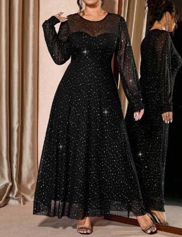 Rochie lunga SHEIN CURVE, negru