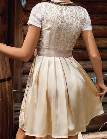 Rochie scurta SHEIN, crem