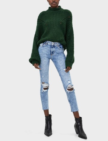 
						Blugi Bershka, albastru