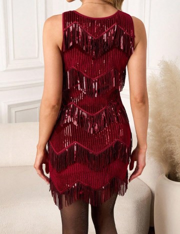 Rochie scurta SHEIN, visiniu