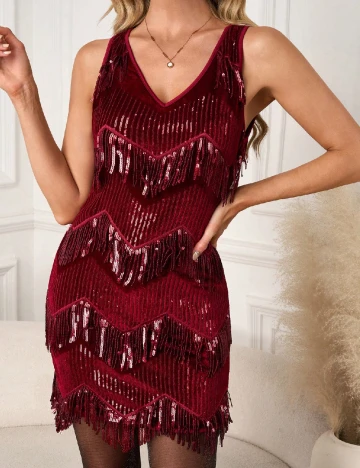 Rochie scurta SHEIN, visiniu