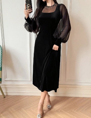 
						Rochie medie SHEIN, negru