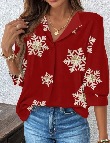 Camasa SHEIN CURVE, rosu