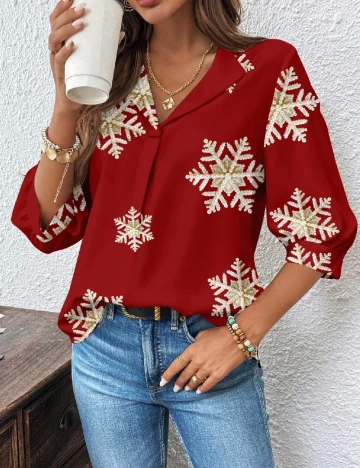 Camasa SHEIN CURVE, rosu