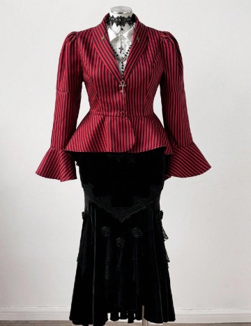 
						Sacou SHEIN CURVE, rosu