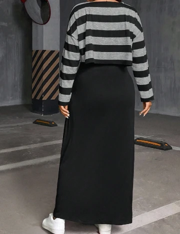 Set bluza si rochie SHEIN CURVE, negru