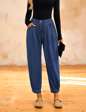 Pantaloni SHEIN, albastru