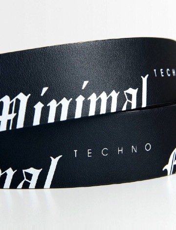 Curea Bershka, negru/alb