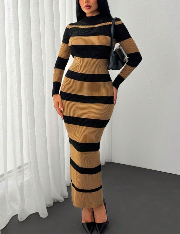 
						Rochie lunga SHEIN, negru/maro