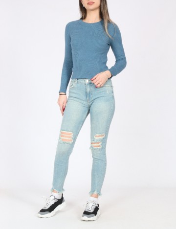 Blugi Bershka, albastru