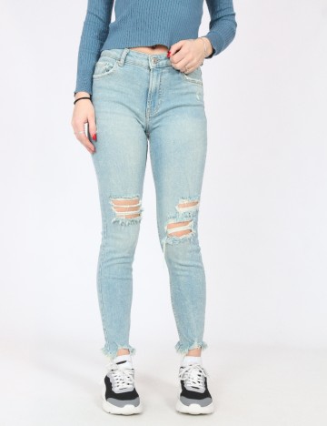 Blugi Bershka, albastru