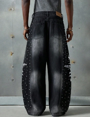 Blugi Neon Blanc, negru