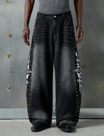 Blugi Neon Blanc, negru