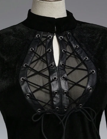 Rochie lunga Romwe Plus Size, negru