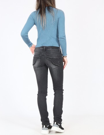 Blugi Zara, gri inchis