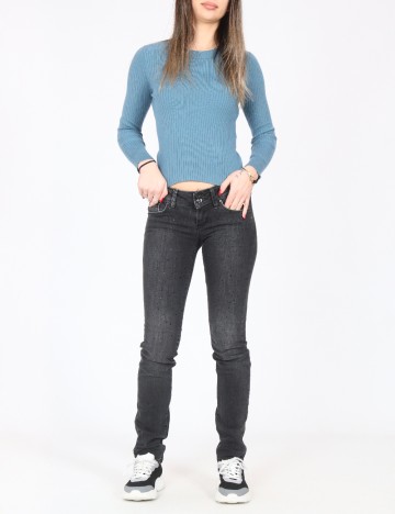 
						Blugi Zara, gri inchis