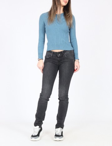 Blugi Zara, gri inchis