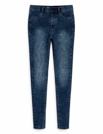 
						Pantaloni Pull&Bear, albastru