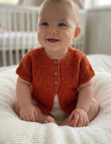 Cardigan Zara, caramiziu