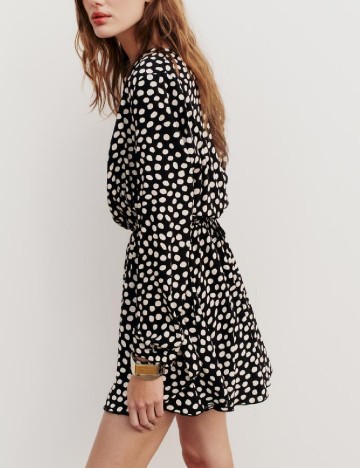 Rochie scurta Zara, negru/alb