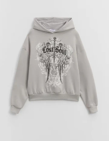 Hanorac Oversize House Brand, gri