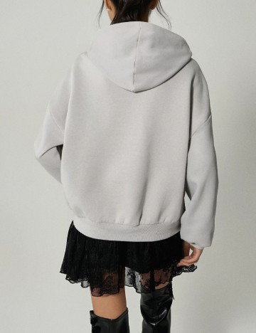 Hanorac Oversize House Brand, gri